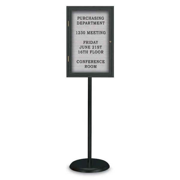 Corkboard, Triple Door, Radius Frame, 96x48", Satin/Black Rubber